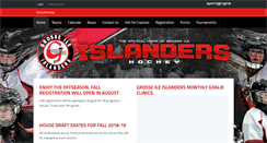 Desktop Screenshot of grosseilehockey.com