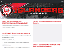 Tablet Screenshot of grosseilehockey.com